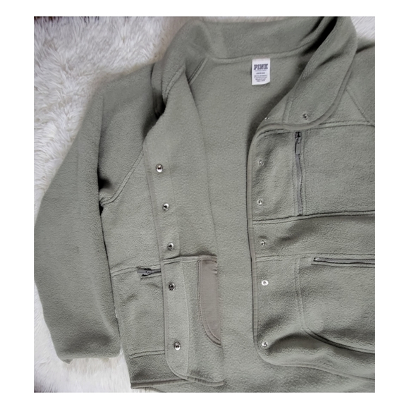 VS PINK Sage Green Fleece ♡ - Picture 6 of 7